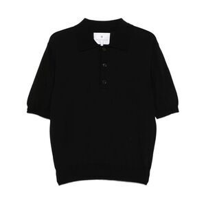 Seven Gauge Black Polo Shirts Men